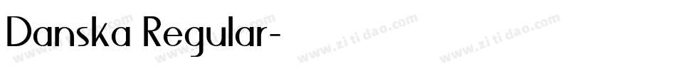 Danska Regular字体转换